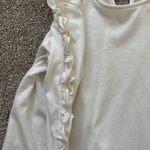 Carrement beau size 6/114 cm long sleeve shirt with ruffles-light ivory - Picture 2 of 4